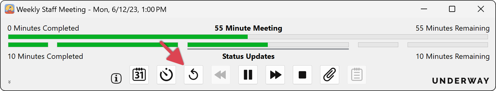 Summit Restart Meeting Button
